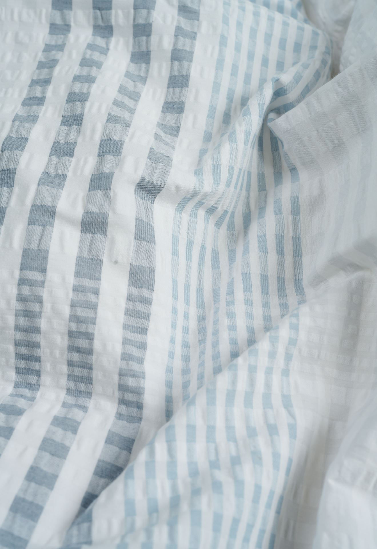 Pussilakanasetti kreppipuuvillaa vaaleansininen - 5