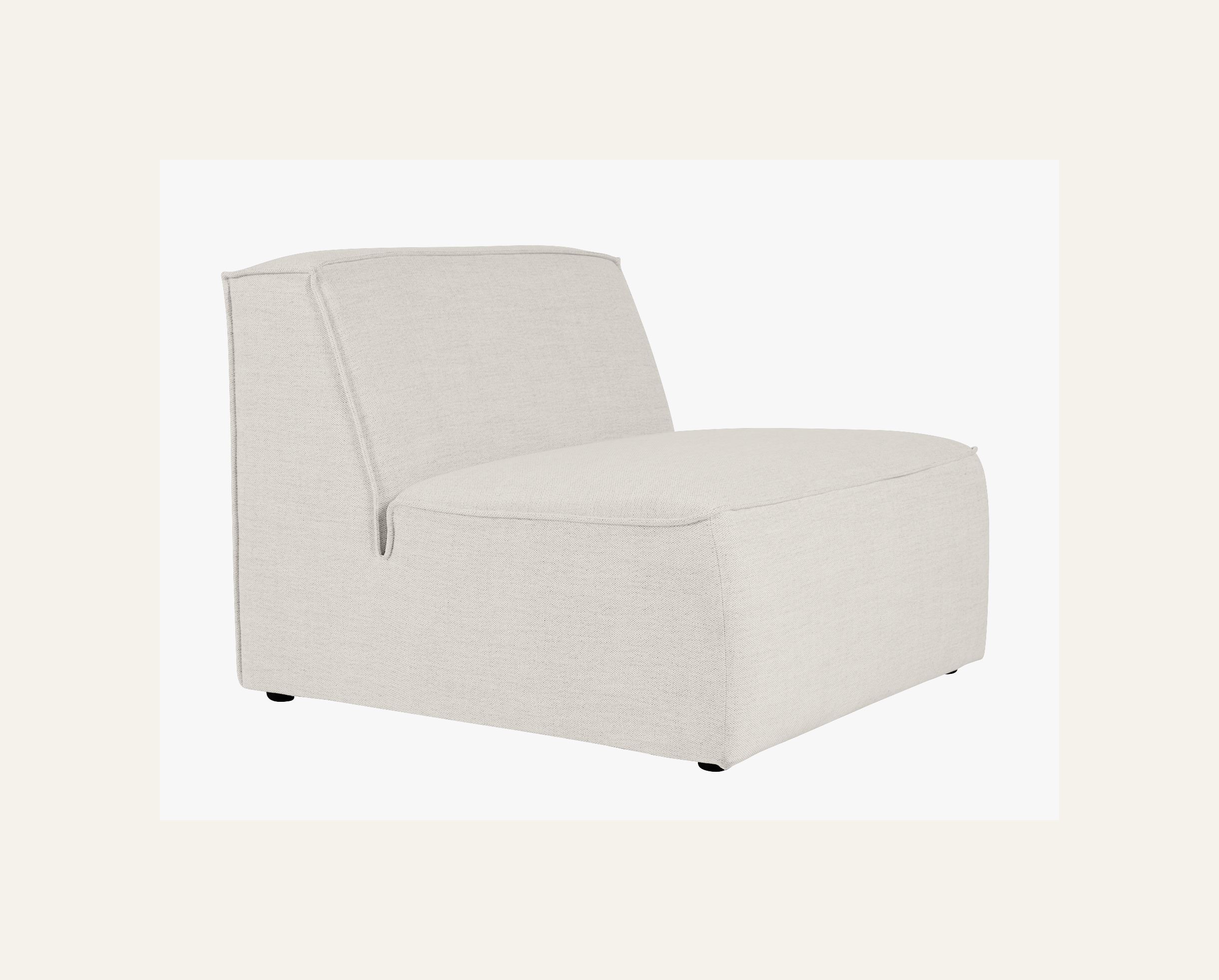 Moduulisohvaosa 1,5-istuttava ilman käsinojaa luonnonväri - 2