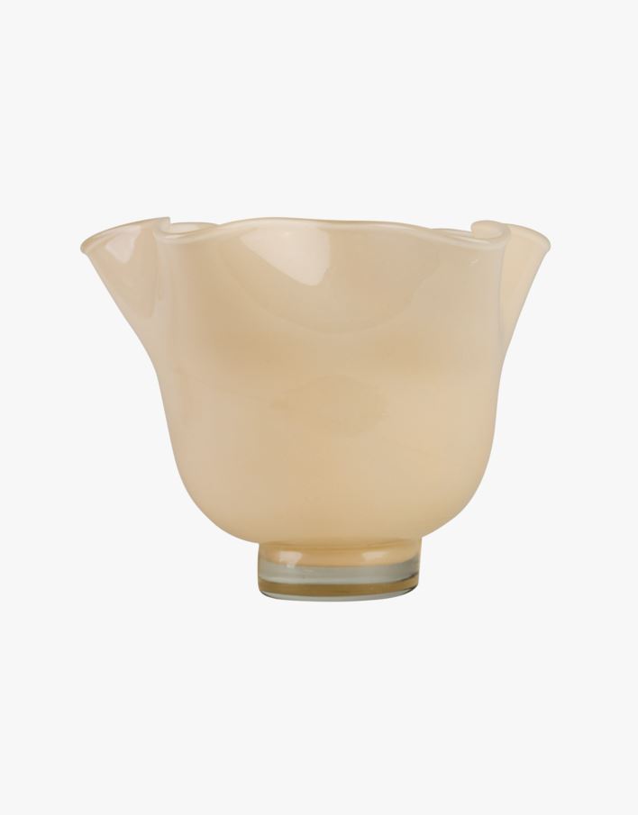 Kynttilälyhty vaalean beige - 16,5x16,5x14 cm vaalean beige - 1