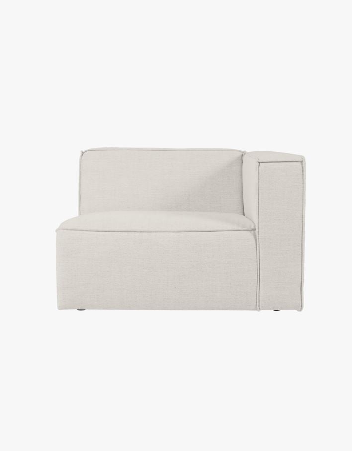 Moduulisohvaosa 1,5-istuttava käsinoja oikea luonnonväri - 110x93x73 cm luonnonväri - 1