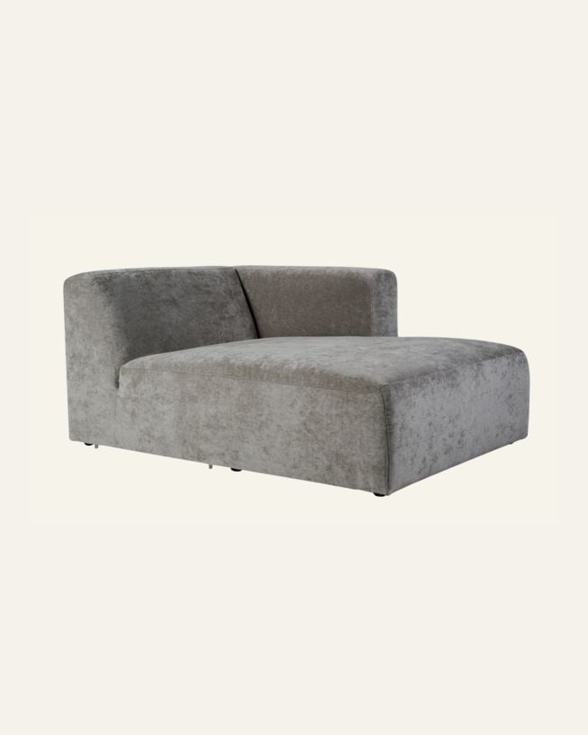 Moduuli divaani oikea harmaa - 114x154x73 cm harmaa - 1