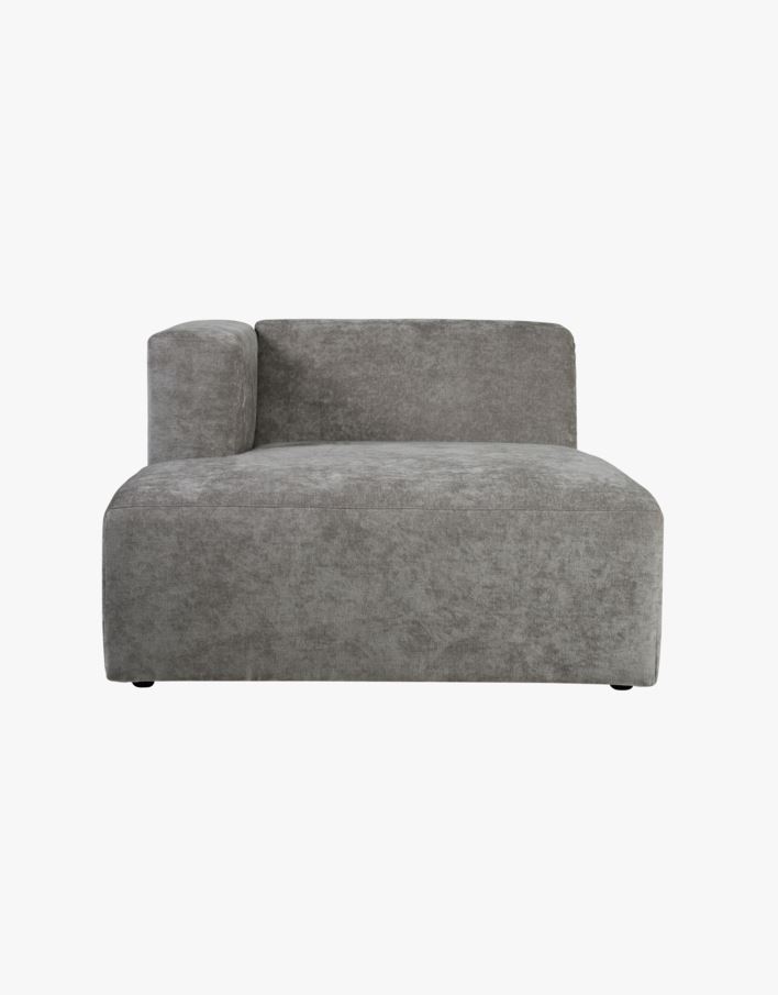 Moduulisohvaosa divaani vasen harmaa - 114x154x73 cm harmaa - 1