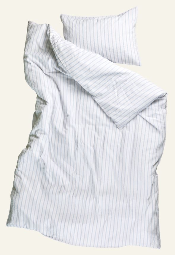 Pussilakanasetti kreppipuuvillaa vaaleansininen - 2