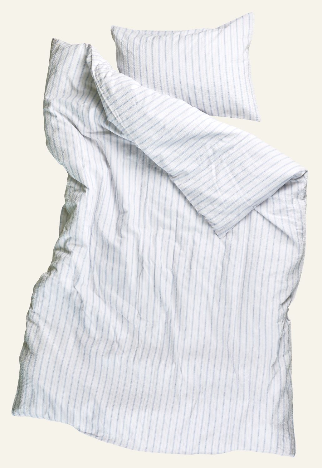 Pussilakanasetti kreppipuuvillaa vaaleansininen - 2