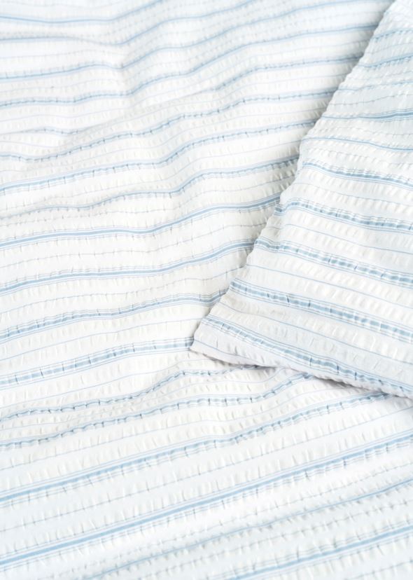 Pussilakanasetti kreppipuuvillaa vaaleansininen - 3