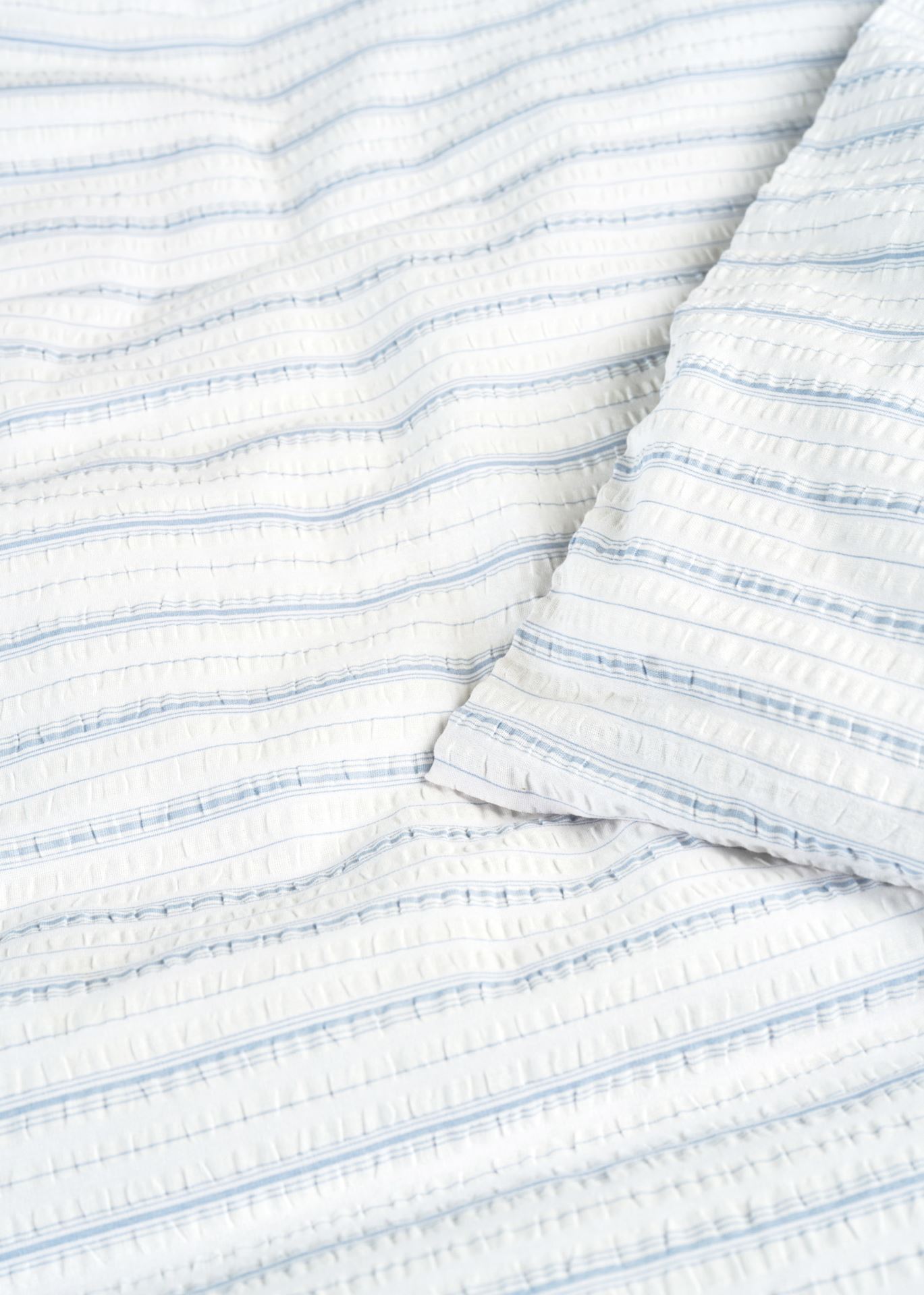 Pussilakanasetti kreppipuuvillaa vaaleansininen - 3