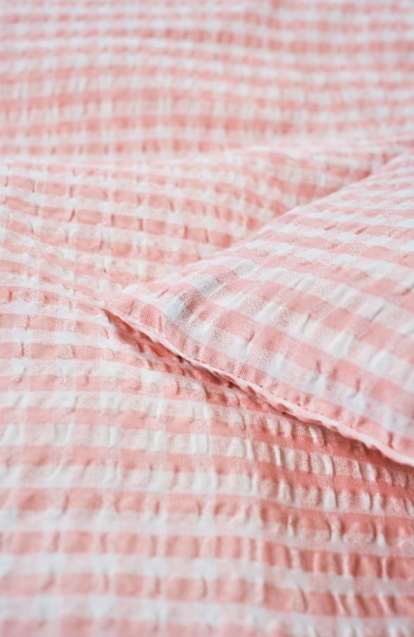 Pussilakanasetti kreppipuuvillaa roosa - 3