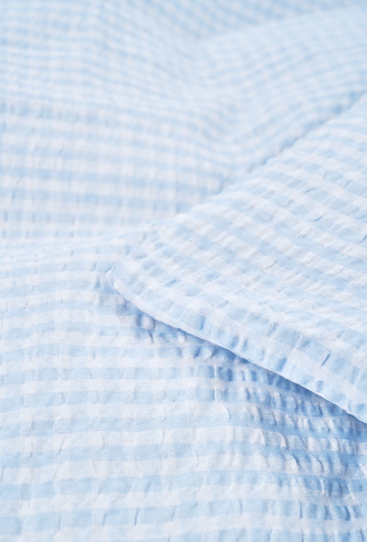 Pussilakanasetti kreppipuuvillaa vaaleansininen - 3