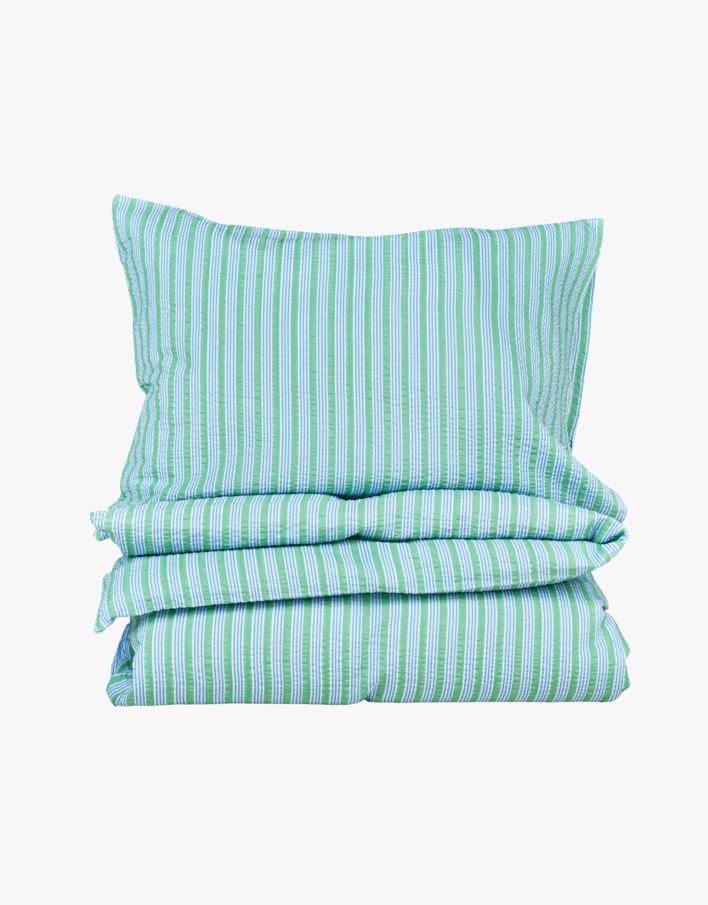 Pussilakanasetti kreppipuuvillaa moniväri/sininen - 230x220+50x60 cm moniväri/sininen - 1