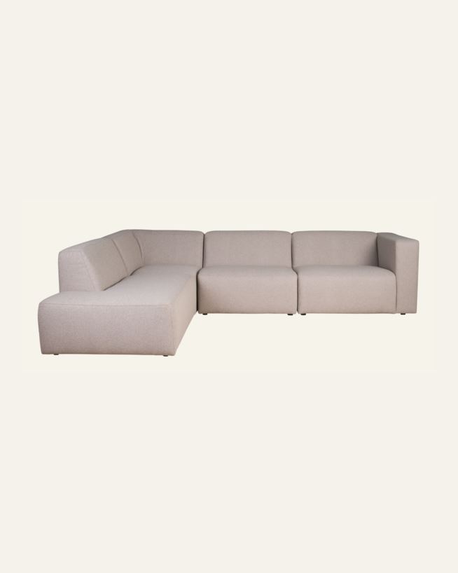 Moduulisohva 4 osaa avoin pää vasen beige - 293x227x73 cm beige - 1