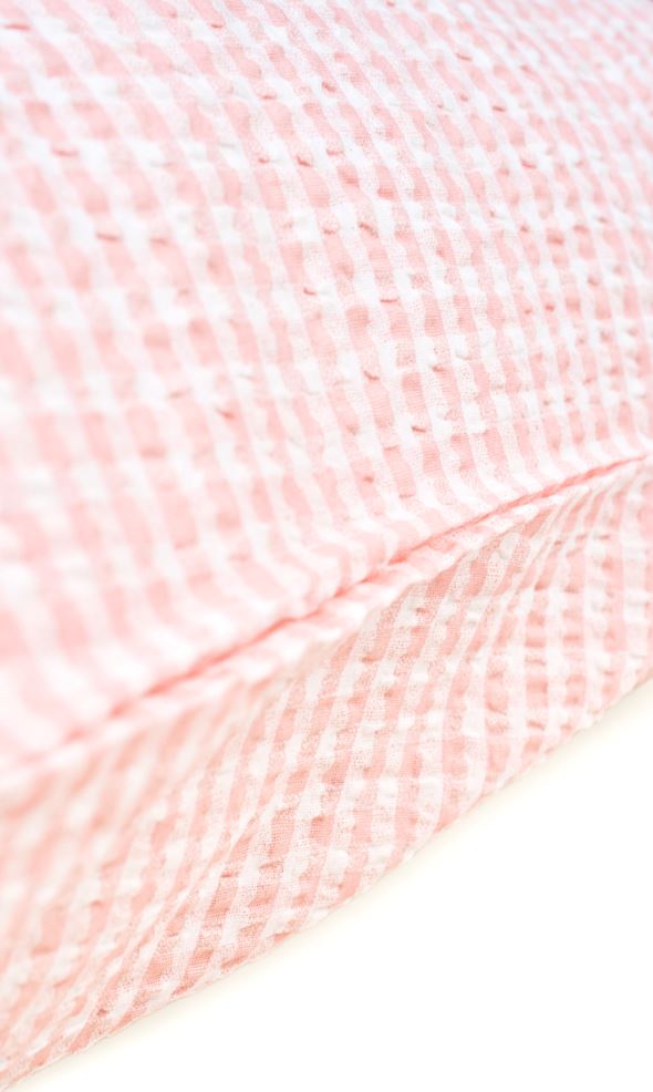 Tyynyliina kreppipuuvillaa roosa - 2