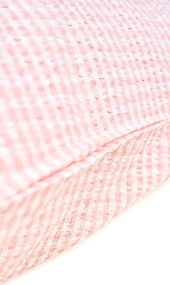 Tyynyliina kreppipuuvillaa roosa - 2