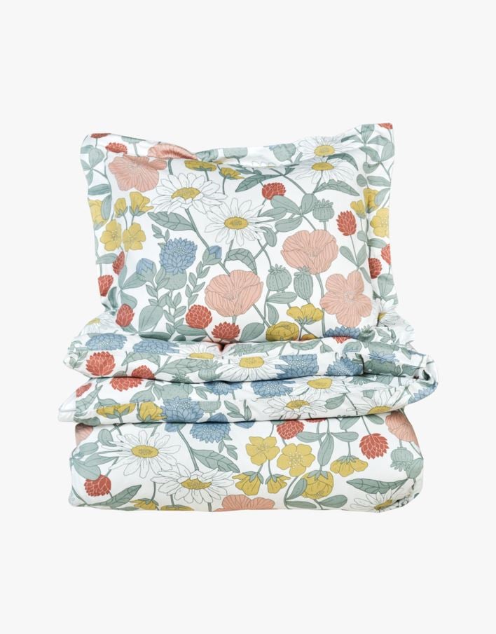 Pussilakanasetti satiinipuuvillaa moniväri - 150x210 cm moniväri - 1