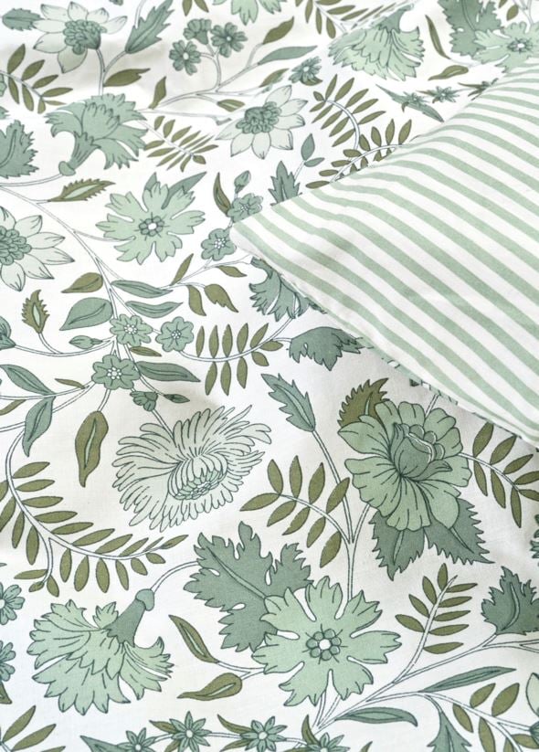 Pussilakanasetti puuvillaa vihreä - 3