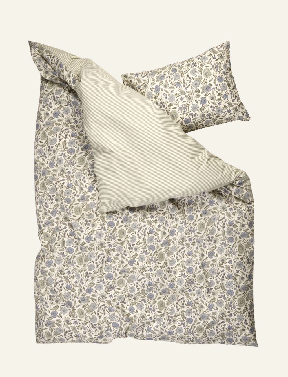 Pussilakanasetti puuvillaa oliivinvihreä - 2