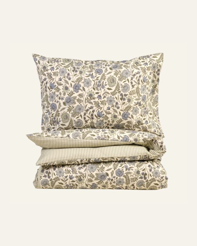 Pussilakanasetti puuvillaa oliivinvihreä - 150x210 cm oliivinvihreä - 1