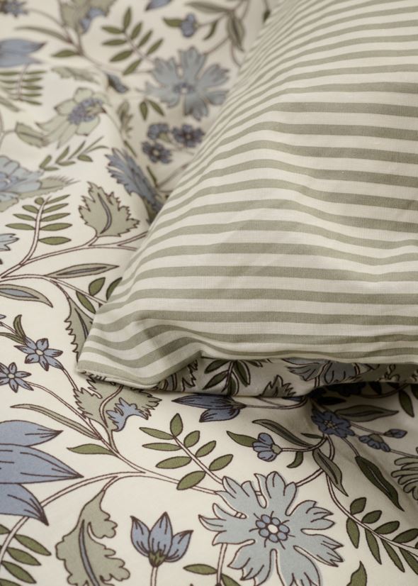 Pussilakanasetti puuvillaa oliivinvihreä - 3