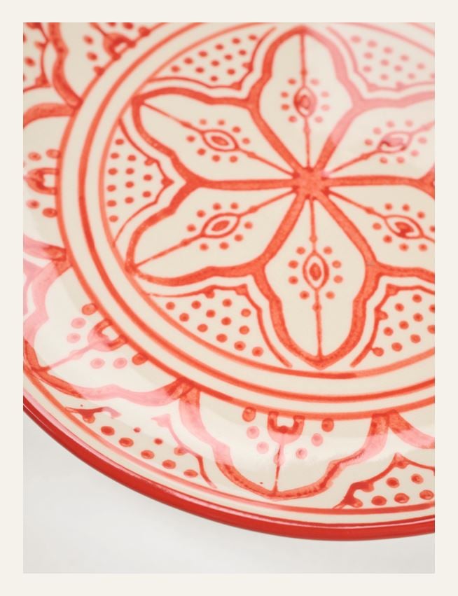 Lautanen punainen - 2