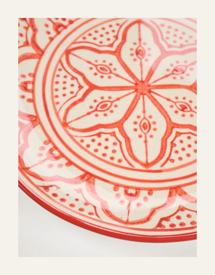 Lautanen punainen - 2