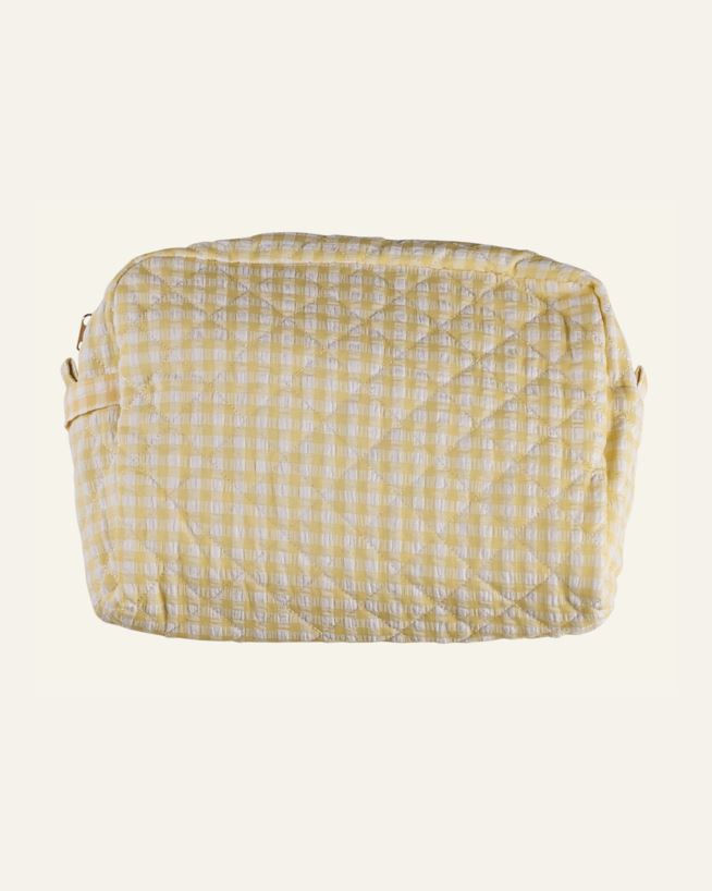 Suuri toilettilaukku keltainen - 22x30 cm keltainen - 1