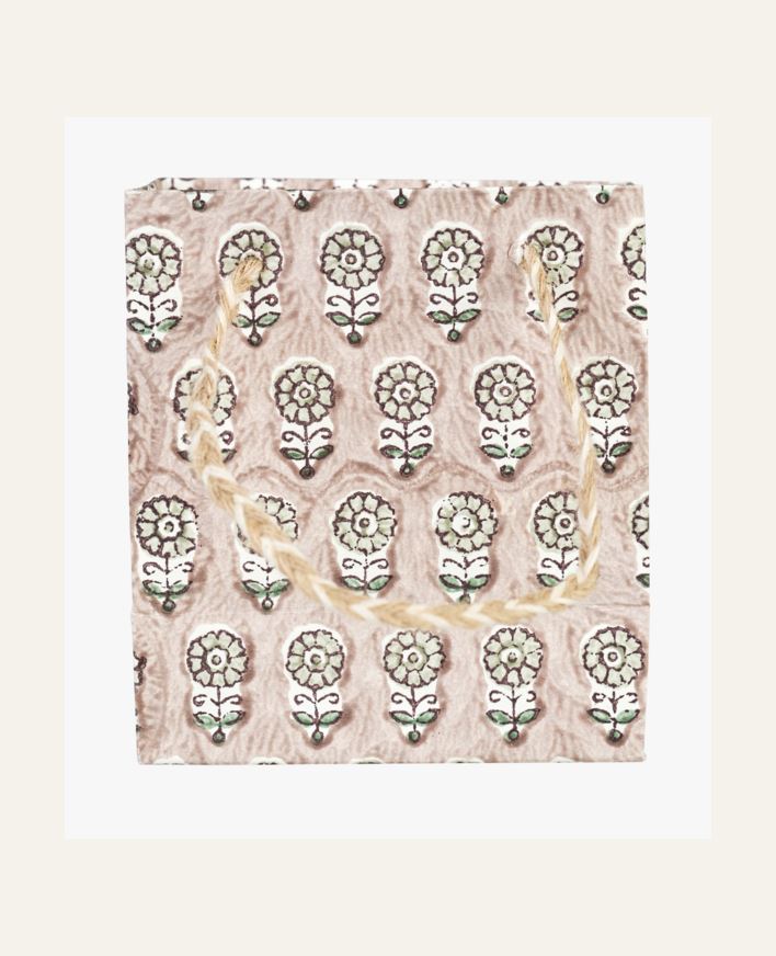 Lahjapussi hiekka - 12,7x14x7,6 cm hiekka - 1