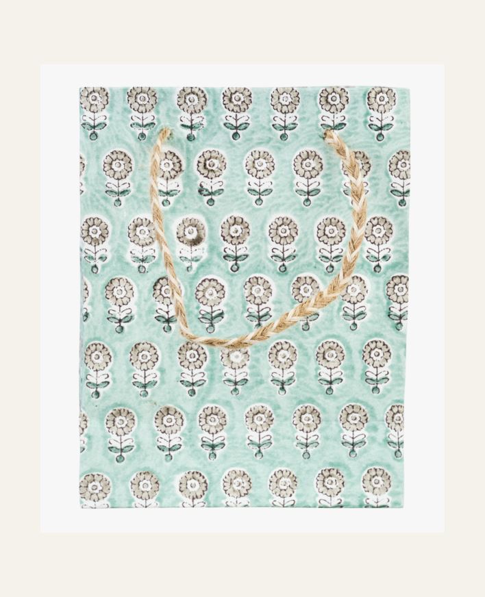 Lahjapussi harmaasininen - 16,5x21,6x8,9 cm harmaasininen - 1