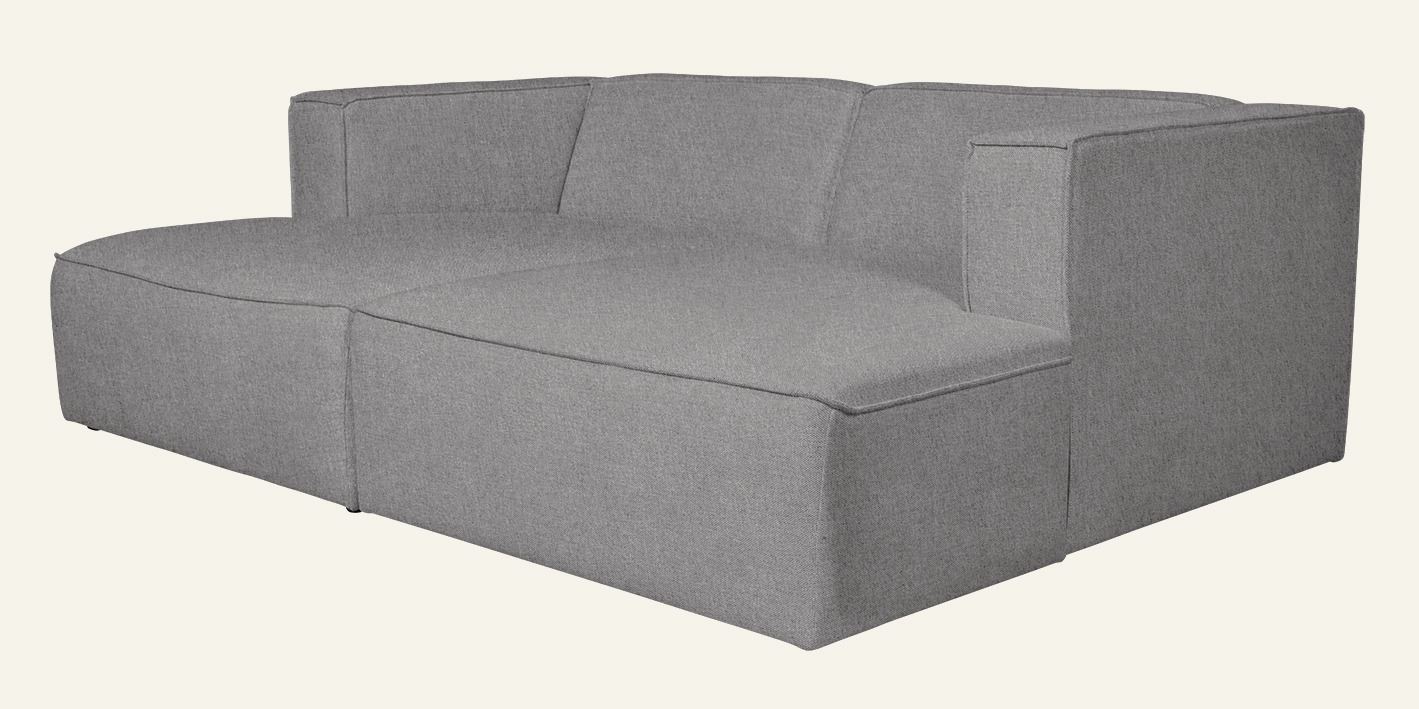 3-istuttava moduulisohva tupladivaanilla harmaa - 3