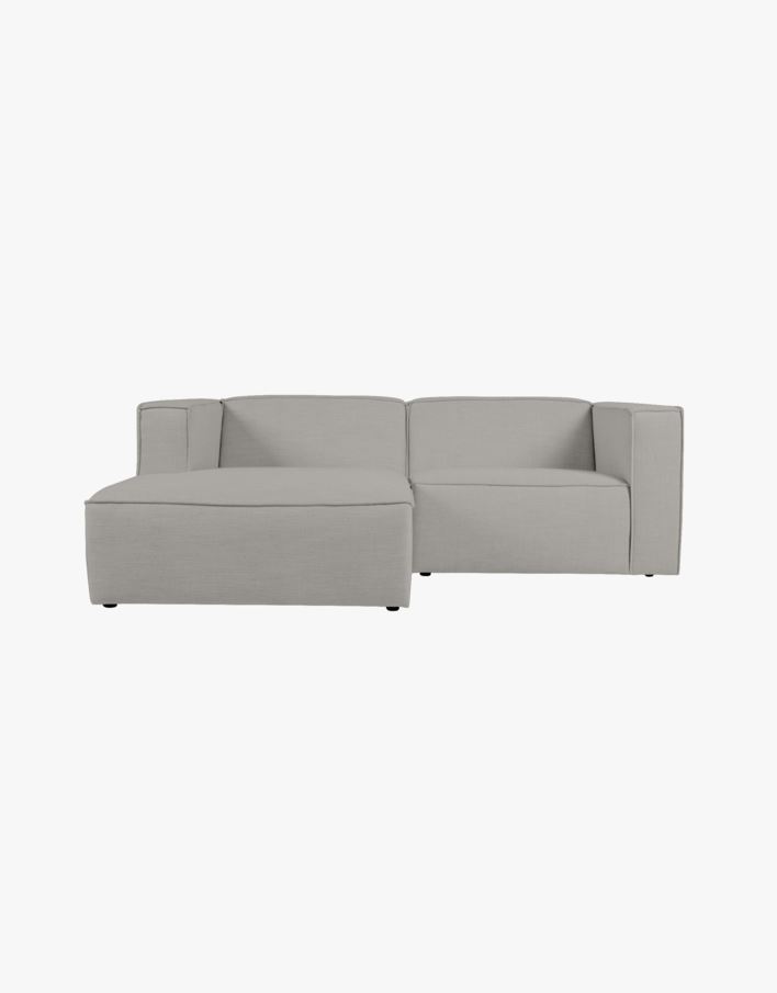 Sohva divaanilla vasen, 2 osaa harmaa - 224x154x73 cm harmaa - 1
