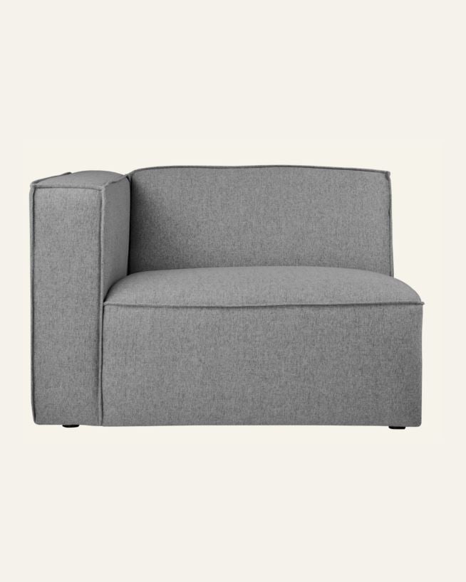 Moduuli 1,5-istuttava vasen käsinoja harmaa - 110x93x73 cm harmaa - 1