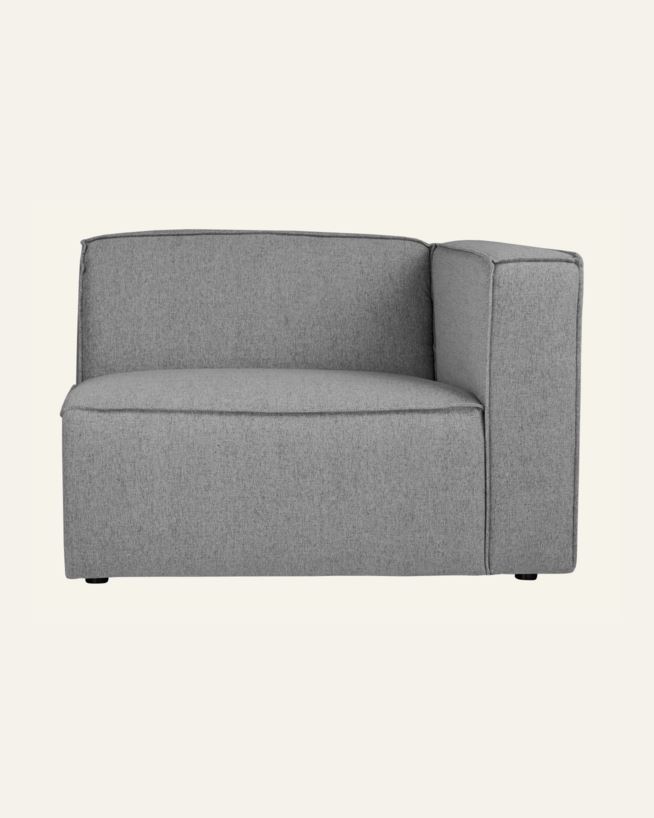 Moduuli 1,5-istuttava käsinoja oikea harmaa - 110x93x73 cm harmaa - 1