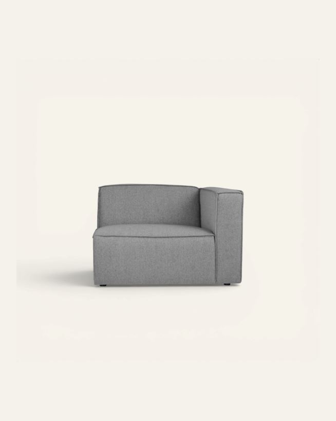 Moduuli 1,5-istuttava käsinoja oikea harmaa - 110x93x73 cm harmaa - 1