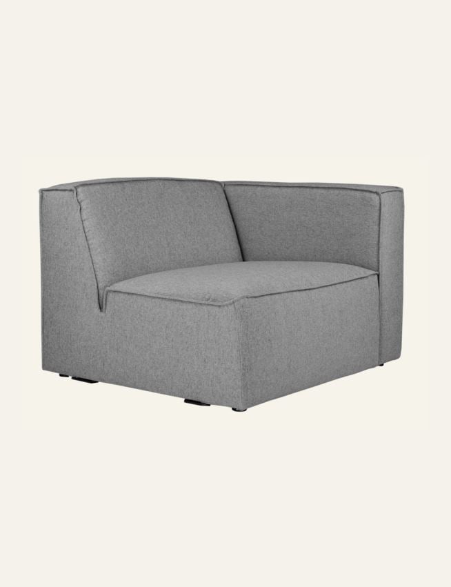 Moduuli 1,5-istuttava käsinoja oikea harmaa - 2