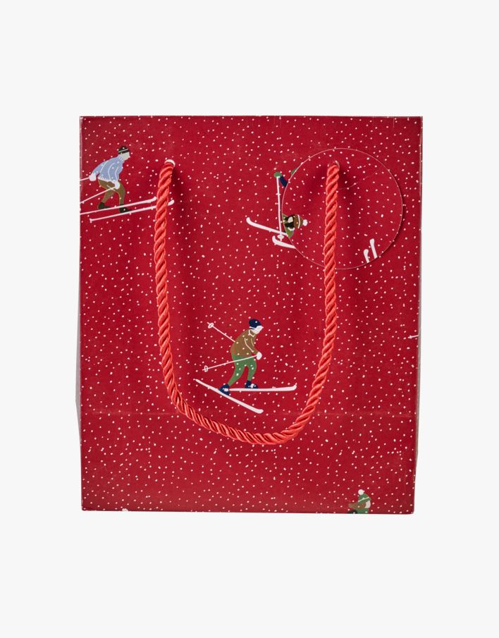 Lahjapussi punainen - 17x20x10 cm punainen - 1