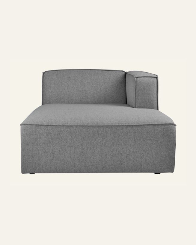 Moduuli divaani oikea harmaa - 154x114x73 cm harmaa - 1