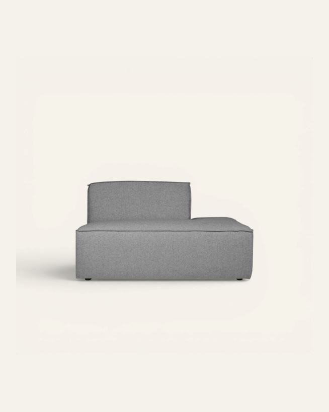 Moduuli avoin pää oikea harmaa - 134x93x73 cm harmaa - 1