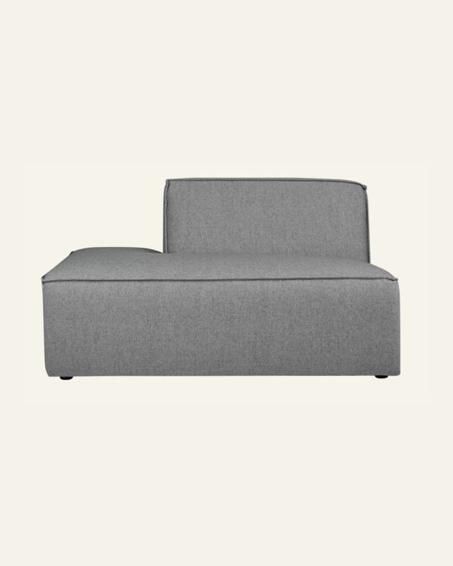 Moduuli avoin pää vasen harmaa - 134x93x73 cm harmaa - 1