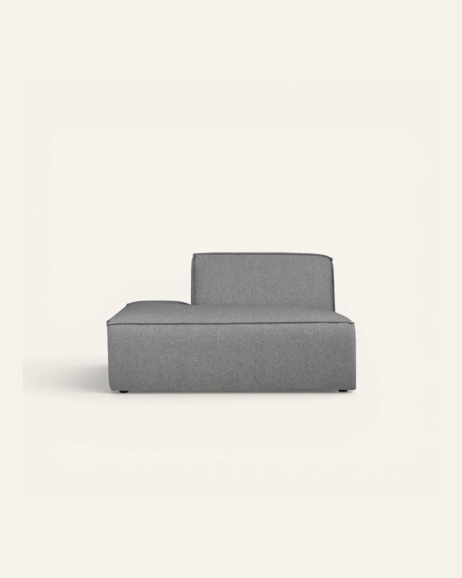 Moduuli avoin pää vasen harmaa - 134x93x73 cm harmaa - 1