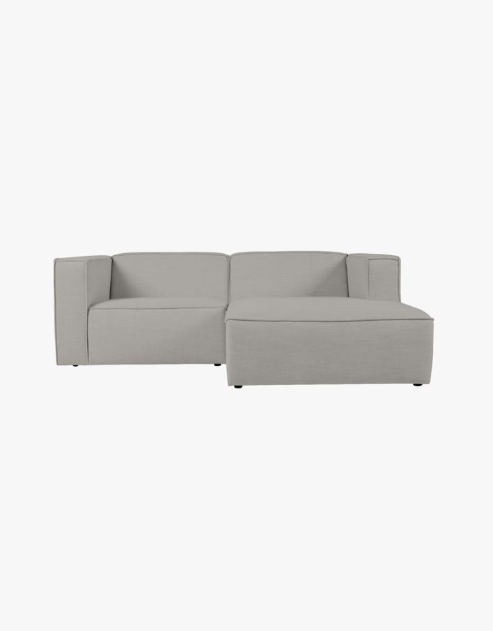 Sohva divaanilla oikea, 2 osaa harmaa - 224x154x73 cm harmaa - 1