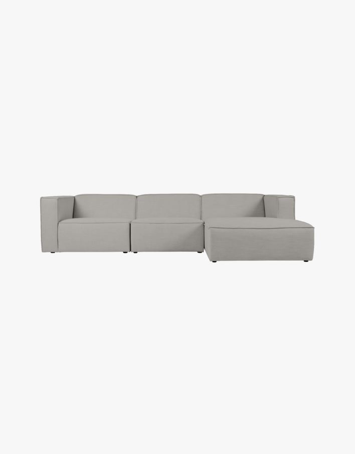 Sohva divaanilla oikea, 3 osaa harmaa - 314x154x73 cm harmaa - 1