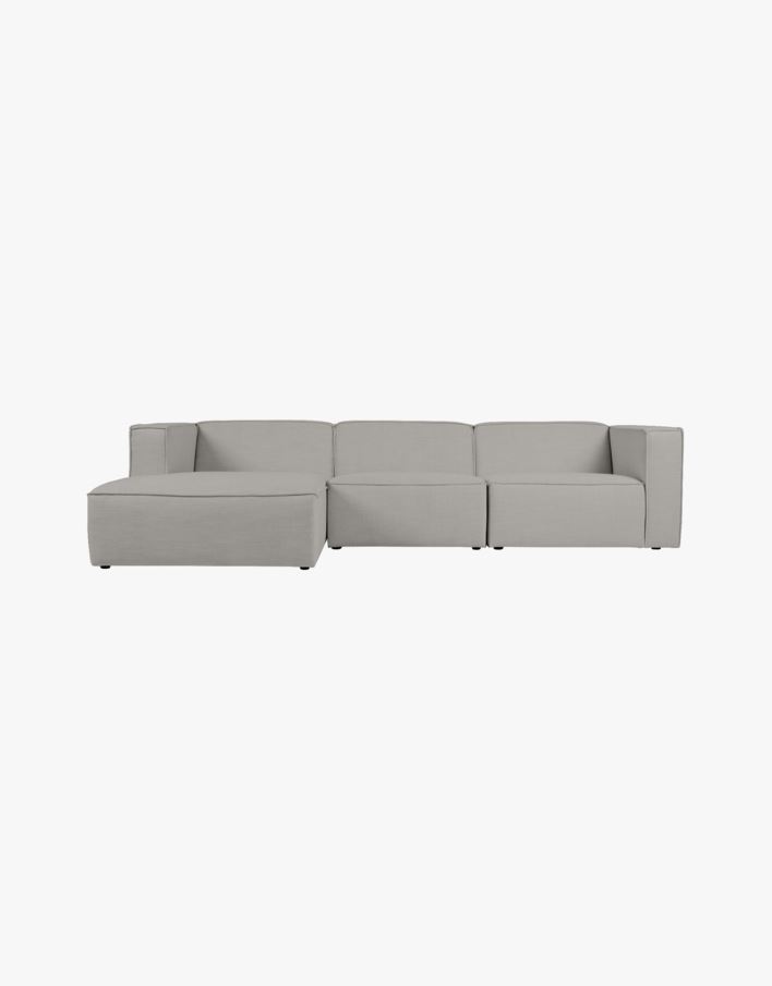 Sohva divaanilla vasen, 3 osaa harmaa - 314x154x73 cm harmaa - 1