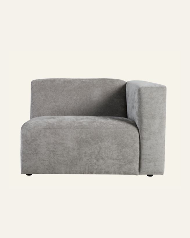 Moduuli 1,5-istuttava käsinoja oikea harmaa - 110x93x73 cm harmaa - 1