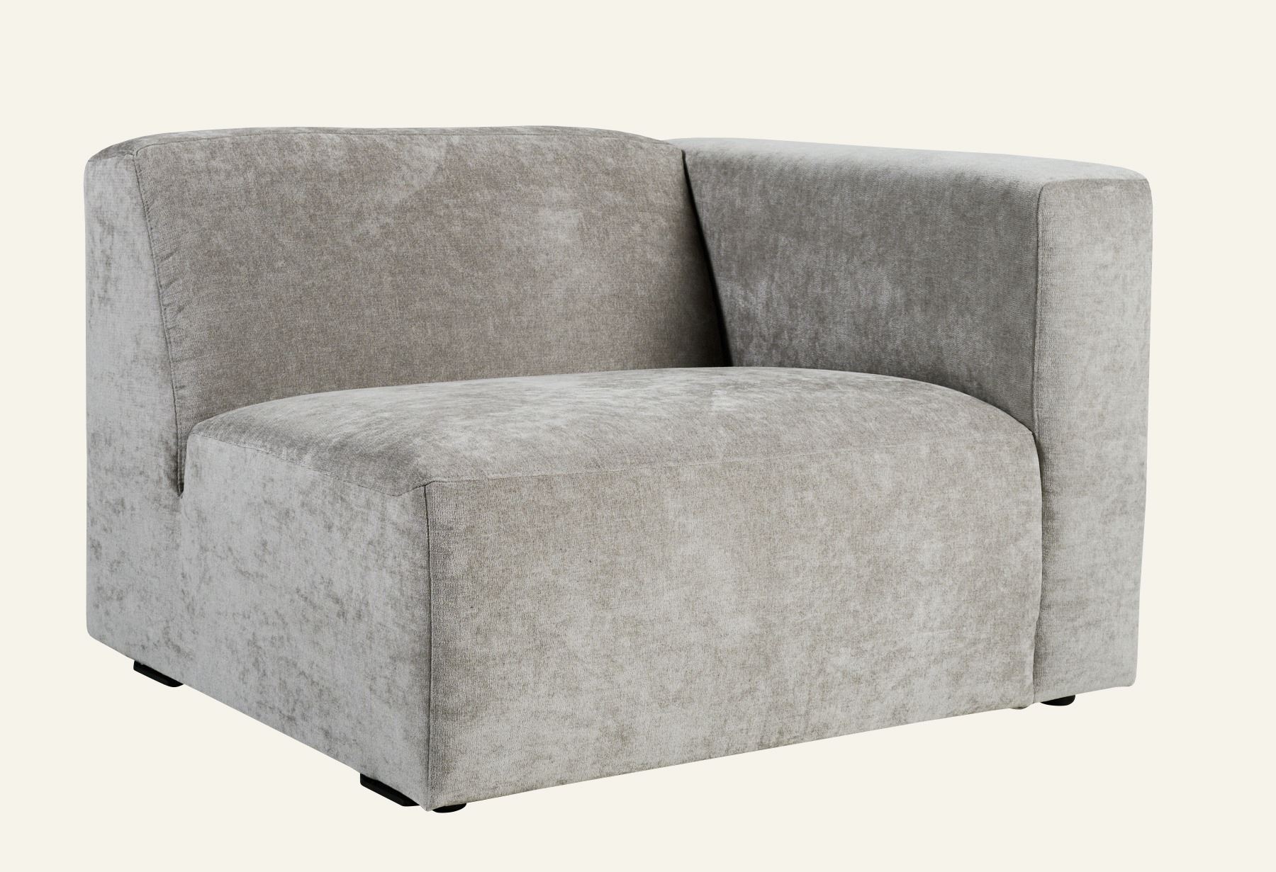 Moduulisohvaosa 1,5-istuttava käsinoja oikea harmaa - 8