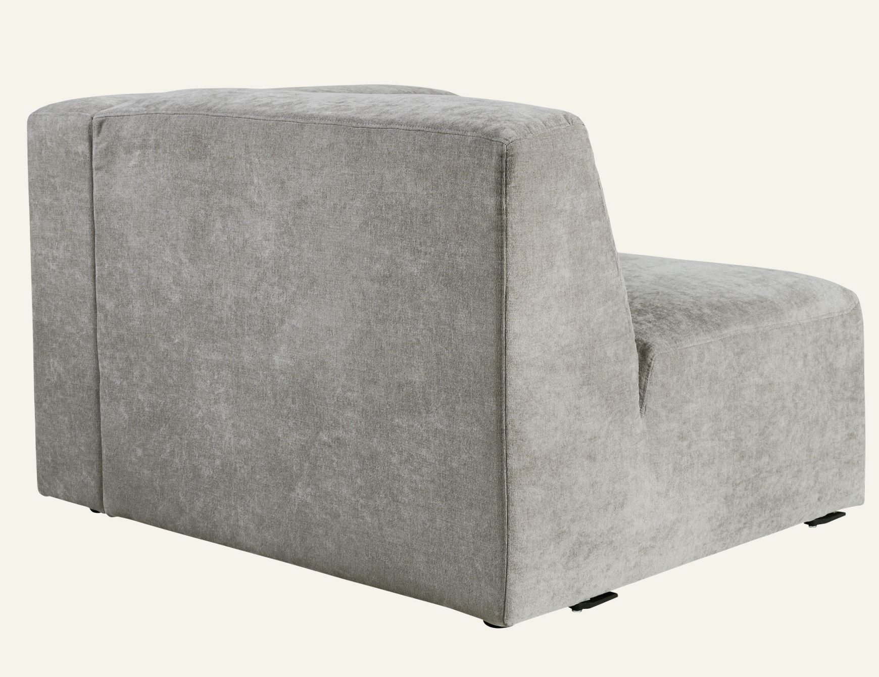 Moduulisohvaosa 1,5-istuttava käsinoja oikea harmaa - 9