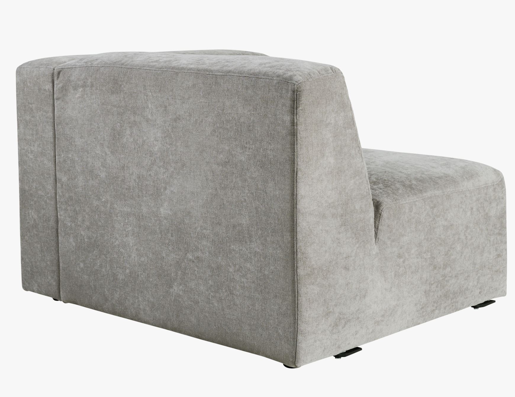 Moduulisohvaosa 1,5-istuttava käsinoja oikea harmaa - 9