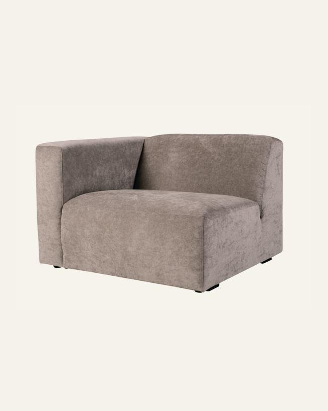Moduuli 1,5-istuttava vasen käsinoja harmaa - 110x93x73 cm harmaa - 1