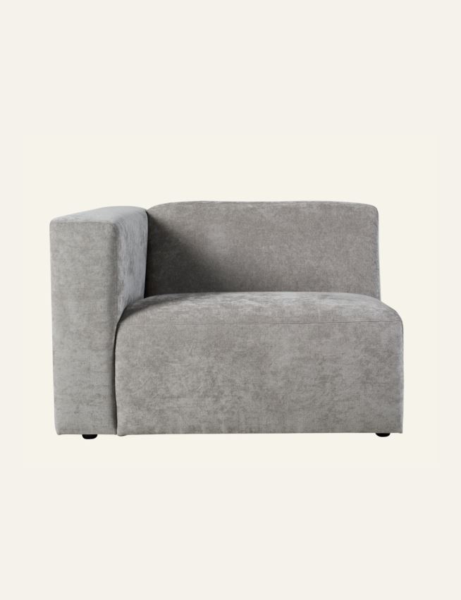 Moduuli 1,5-istuttava vasen käsinoja harmaa - 4