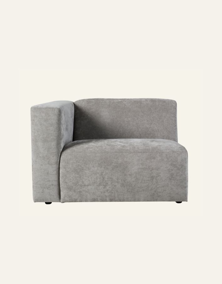 Moduuli 1,5-istuttava vasen käsinoja harmaa - 4