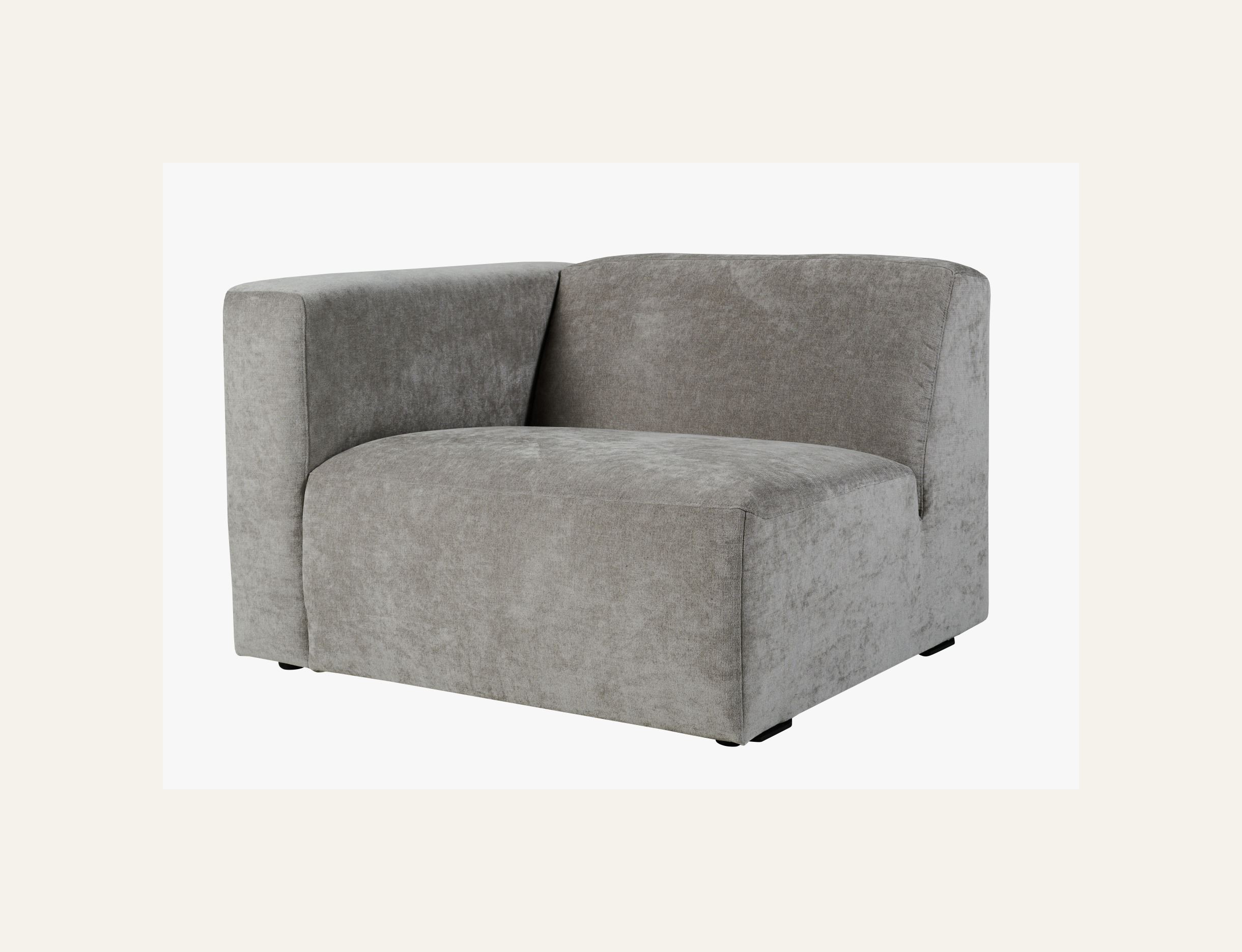 Moduulisohvaosa 1,5-istuttava käsinoja vasen harmaa - 3
