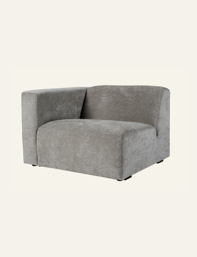 Moduuli 1,5-istuttava vasen käsinoja harmaa - 3