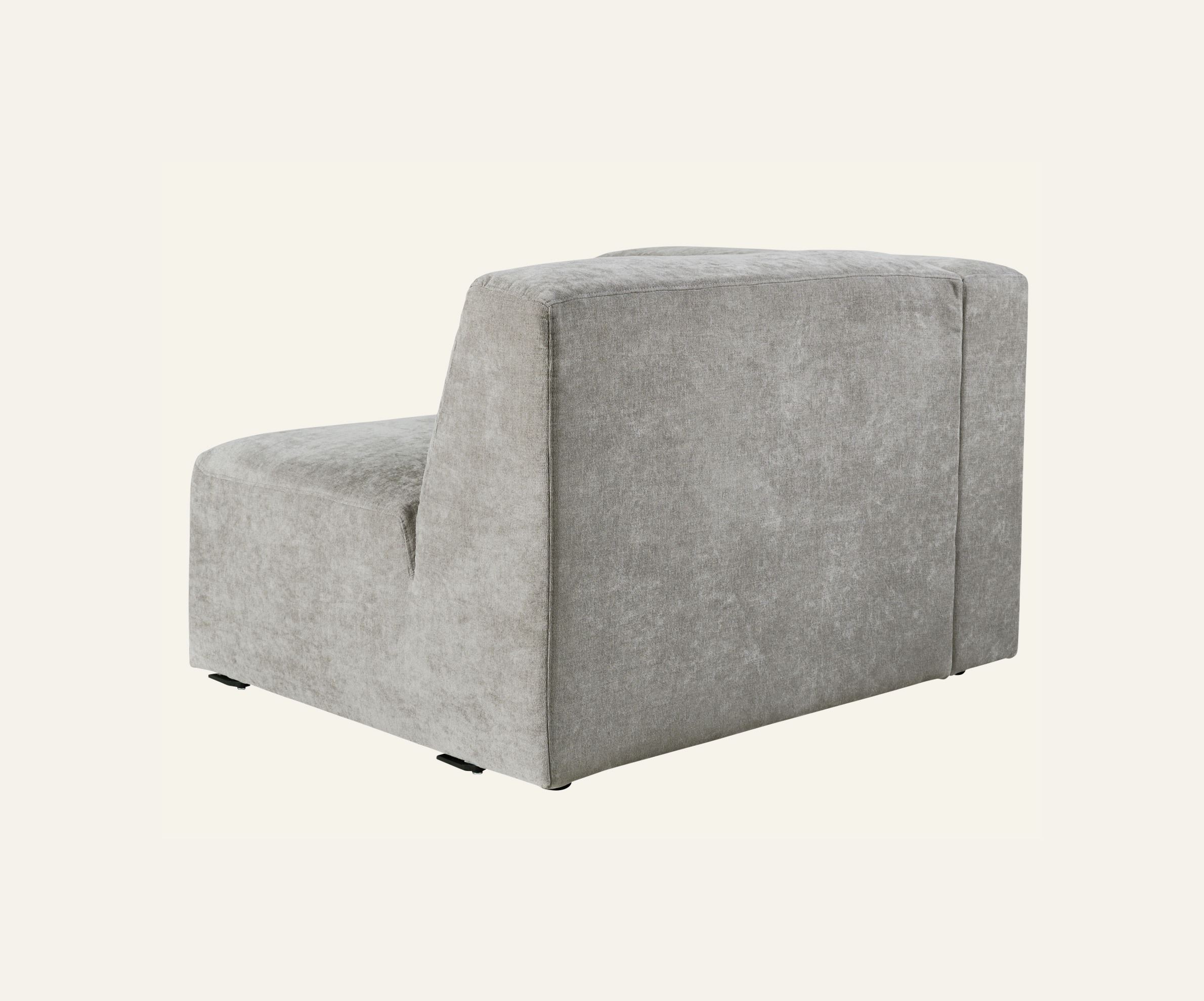 Moduulisohvaosa 1,5-istuttava käsinoja vasen harmaa - 5